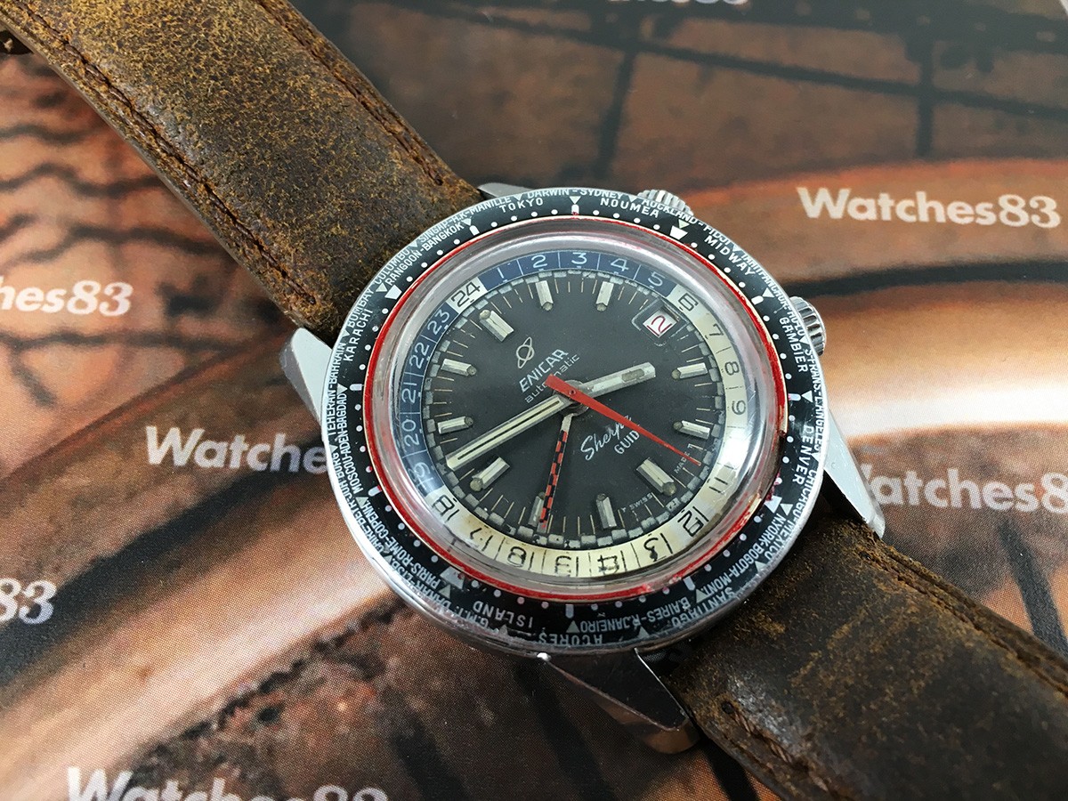 vintage enicar automatic watch